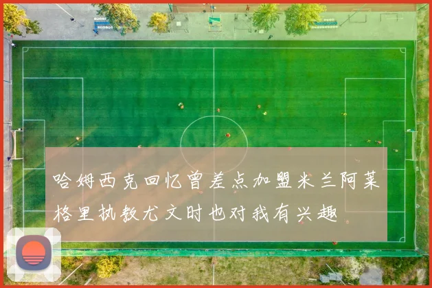 哈姆西克回忆曾差点加盟米兰阿莱格里执教尤文时也对我有兴趣
